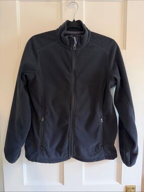 🫐 L.L. Bean black windstopper Polartec fleece jacket. Size S Regular.